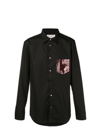 Maison Margiela Contrast Patch Fitted Shirt