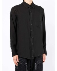 Sulvam Contrast Stitch Long Sleeve Shirt