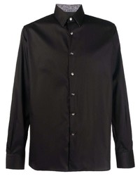 Karl Lagerfeld Cotton Black Shirt