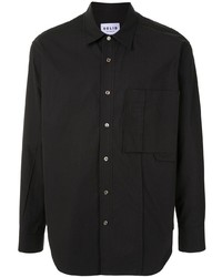 Solid Homme Cotton Chest Pocket Shirt