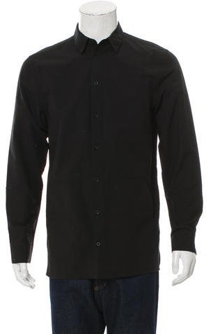 Helmut Lang Distressed Button Up Shirt, $135 | TheRealReal | Lookastic