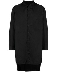 Yohji Yamamoto Drop Shoulder Long Sleeve Cotton Shirt