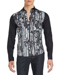 Versace Easy Slim Fit Button Down Shirt