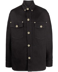 Versace Embossed Button Up Shirt