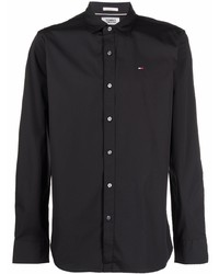 Tommy Jeans Embroidered Logo Button Up Shirt