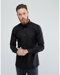 Hugo Extra Slim Fit Poplin Shirt In Black