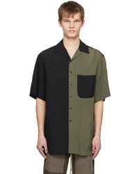 Song For The Mute Green Black Oversized Shirt
