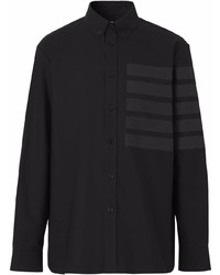 Burberry Horseferry Print Embossed Cotton Shirt