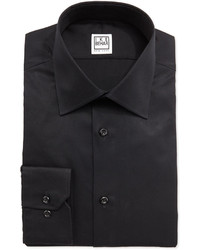 Ike Behar Ike By Long Sleeve Solid Dress Shirt Black