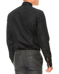 Alexander McQueen Jewel Button Long Sleeve Shirt Black
