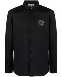 VERSACE JEANS COUTURE Logo Patch Buttoned Shirt