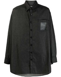 Raf Simons Logo Patch Long Sleeve Shirt