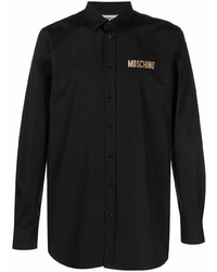 Moschino Logo Plaque Cotton Shirt