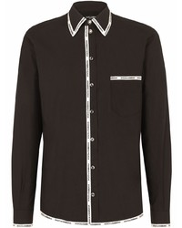 Dolce & Gabbana Logo Trim Longsleeved Shirt