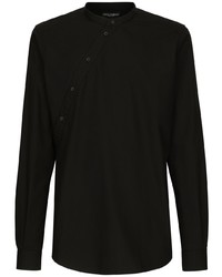 Dolce & Gabbana Long Sleeve Collarless Shirt
