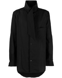 Yohji Yamamoto Long Sleeve High Neck Shirt
