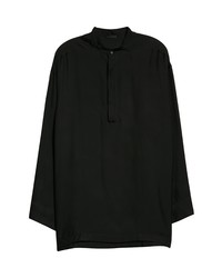 Fear Of God Long Sleeve Lounge Shirt In Black At Nordstrom