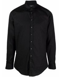 DSQUARED2 Long Sleeve Stretch Cotton Shirt