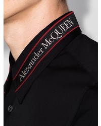 Alexander McQueen Long Sleeved Logo Tape Shirt