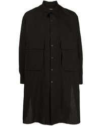 Yohji Yamamoto Long Sleeves Cotton Long Shirt