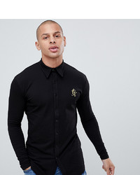 Gym King Muscle Long Sleeve Shirt In Black To Asos