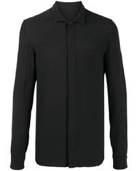 Rick Owens Office Pointed Collar Long Sleeved Shirt