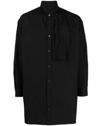 Yohji Yamamoto Pleated Detail Cotton Shirt