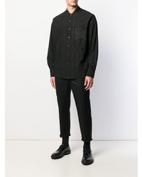 Lanvin Ribbed Neck Stitched Shirt