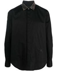 John Richmond Sequin Collar Long Sleeved Shirt