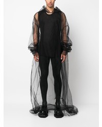 Rick Owens Sheer Finish Hooded Shirt