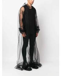 Rick Owens Sheer Finish Hooded Shirt