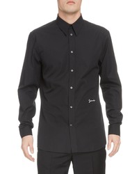 Givenchy Signature Logo Contemporary Fit Button Up Shirt