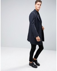 Asos Skinny Shirt In Black With Button Down Collar