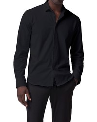 Good Man Brand Sleek Flex Pro Jersey Button Up Shirt In Black At Nordstrom
