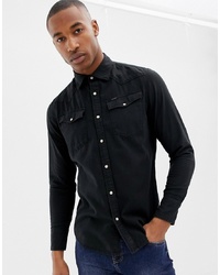 G Star Slim Fit 3301 Shirt In Black