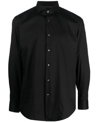 BOSS Spread Collar Button  Up Shirt