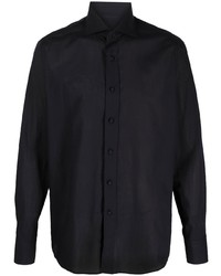 Tagliatore Spread Collar Long Sleeved Shirt