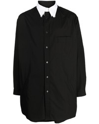 Yohji Yamamoto Stacked Collars Long Sleeve Shirt