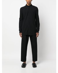 Boris Bidjan Saberi Stand Up Collar Long Sleeve Cotton Shirt