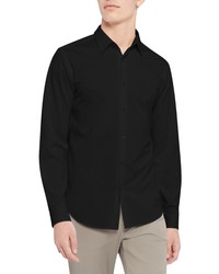 Theory Sylvain Nd Structure Knit Button Up Shirt