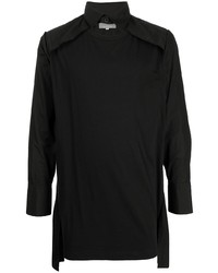 Yohji Yamamoto T Shirt Panel Long Sleeve Shirt