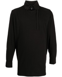 Yohji Yamamoto T Shirt Panel Long Sleeve Shirt