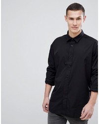 Hugo Taping Under Sleeve Shirt In Black