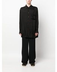 Magliano Toggle Fastening Semi Sheer Shirt