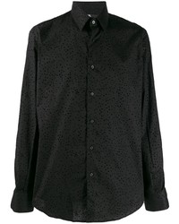 Karl Lagerfeld Velvet Dot Detail Shirt