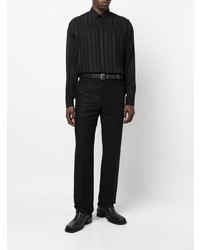 Saint Laurent Vertical Stripe Long Sleeve Shirt
