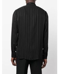 Saint Laurent Vertical Stripe Long Sleeve Shirt