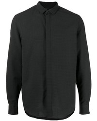 Emporio Armani Waffle Knit Long Sleeve Shirt