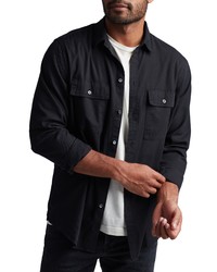 ROWAN APPAREL Warwick Button Up Shirt In Washed Black At Nordstrom
