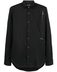 costume national contemporary Zip Detail Long Sleeve Shirts